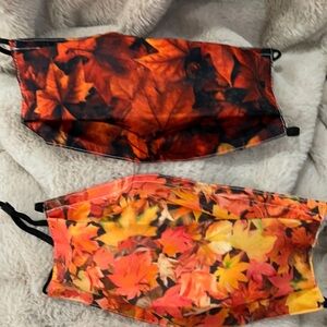 New set/2 Leaves face masks